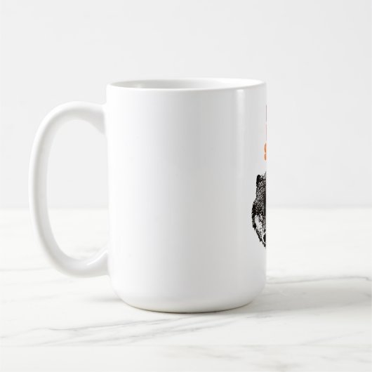 Lone Wolf Male Sigma Modern Minimalistisch Kaffeetasse (Links)