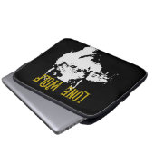 Lone Wolf Male Sigma Modern Minimalistisch Laptopschutzhülle (Vorne Knopf)