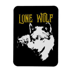 Lone Wolf Male Sigma Modern Minimalistisch Magnet