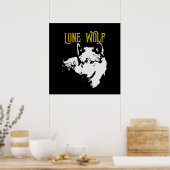 Lone Wolf Male Sigma Modern Minimalistisch Poster (Küche)