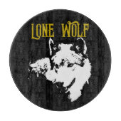 Lone Wolf Male Sigma Modern Minimalistisch Schneidebrett (Vorderseite)