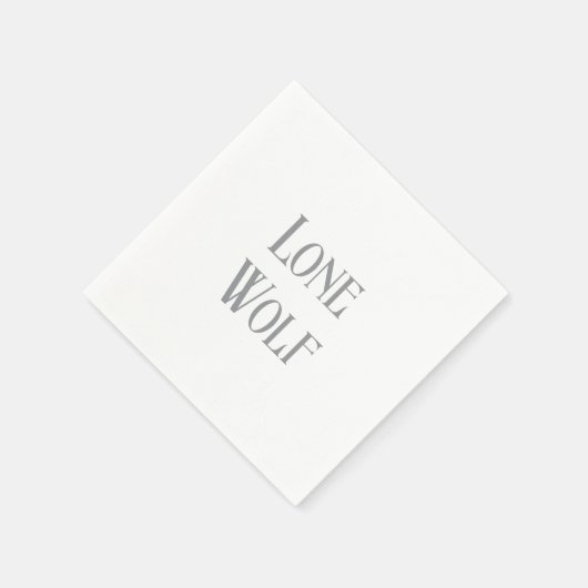 Lone Wolf Male Sigma Modern Minimalistisch Serviette (Ecke)