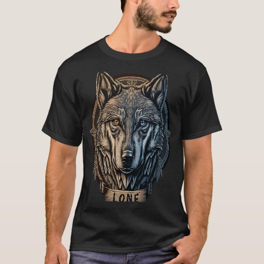 Lone Wolf Moon Howling Wolf Pack Wolf Howl Howl T-Shirt (Vorderseite)