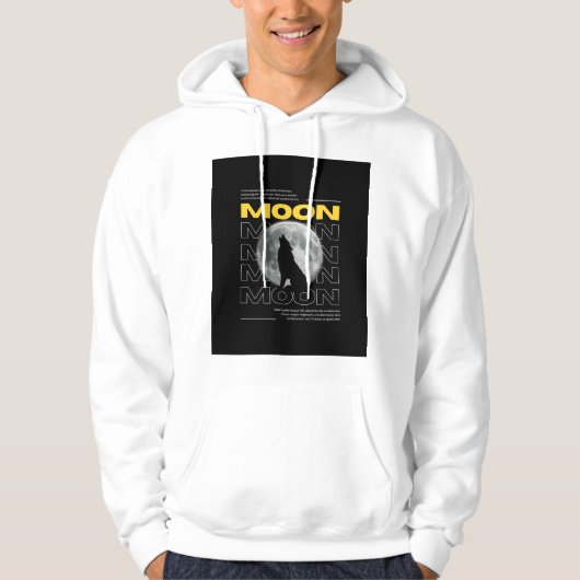 Lone Wolf Moonlight Custom Hoodie (Vorderseite)