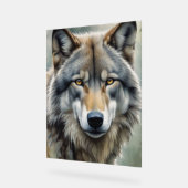 Lone Wolf Motivierend Inspiration Art Acrylschild (Winkel)
