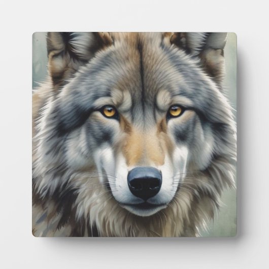 Lone Wolf Motivierend Inspiration Art Fotoplatte (Vorderseite)