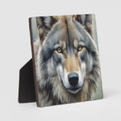 Lone Wolf Motivierend Inspiration Art Fotoplatte (Vorderseite)