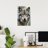 Lone Wolf Motivierend Inspiration Art Poster (Heimbüro)