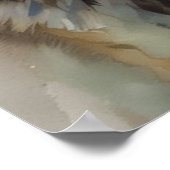 Lone Wolf Motivierend Inspiration Art Poster (Ecke)