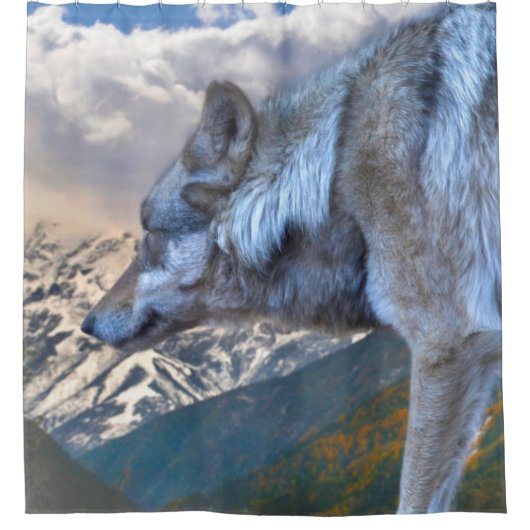 LONE WOLF OVERLORE DER FREIHEIT DUSCHVORHANG (Vorderseite)