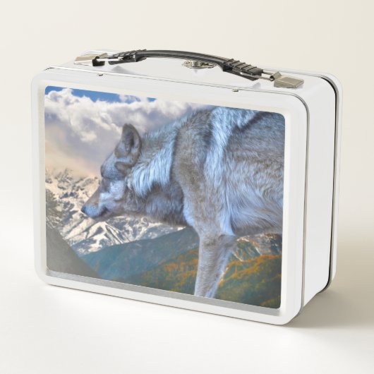 LONE WOLF OVERLORE DER FREIHEIT METALL BROTDOSE (Rückseite)