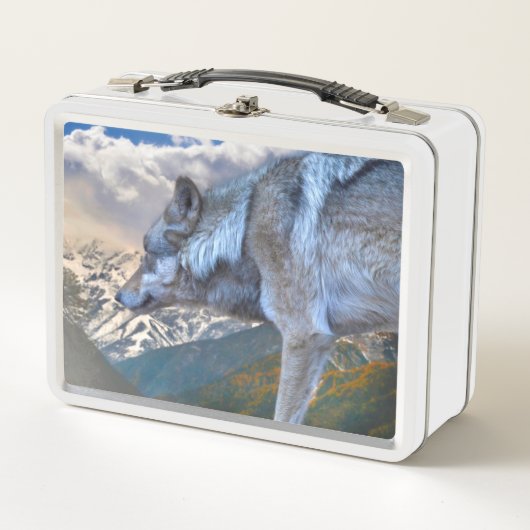 LONE WOLF OVERLORE DER FREIHEIT METALL BROTDOSE (Vorderseite)