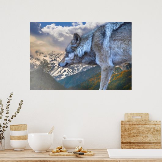 LONE WOLF OVERLORE DER FREIHEIT POSTER (Küche)