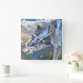 LONE WOLF OVERLORE DER FREIHEIT QUADRATISCHE WANDUHR (Zuhause)