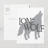 LONE WOLF POSTKARTE (Vorne/Hinten)