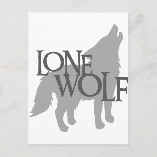 LONE WOLF POSTKARTE (Vorderseite)