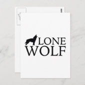 Lone Wolf Postkarte (Vorne/Hinten)