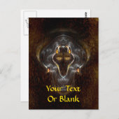 Lone Wolf Postkarte (Vorne/Hinten)