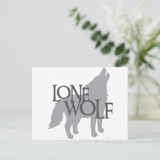 LONE WOLF POSTKARTE (Stehend Vorderseite)