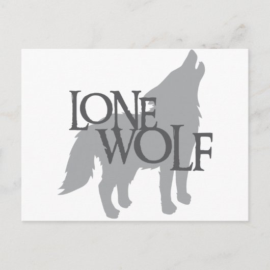 LONE WOLF POSTKARTE (Vorderseite)