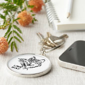 Lone Wolf Sketch Schlüsselanhänger (Seite)