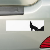 Lone Wolf Stehend auf einem Hügel Autoaufkleber (Auf Auto)