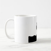 Lone Wolf Stehend auf einem Hügel Kaffeetasse (Links)