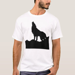 Lone Wolf Stehend auf einem Hügel T-Shirt