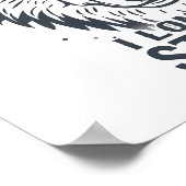 Lone Wolf Strength and Resilience Poster (Ecke)