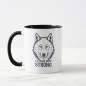 Lone Wolf Strength and Resilience Tasse (Links)