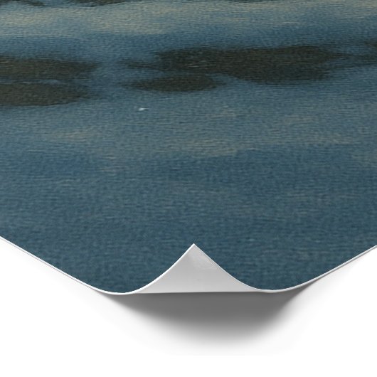 Lone Wolf Under the Moon | Alpha Strength Poster (Ecke)