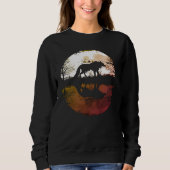 Lone Wolf unter Vollmond Sweatshirt (Vorderseite)