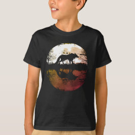 Lone Wolf unter Vollmond T-Shirt