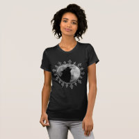 Lone Wolf Vollmond Mandala sie Wolf modern