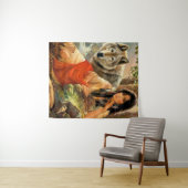 Lone Wolf Wandteppich (Beispiel (Horizontal))