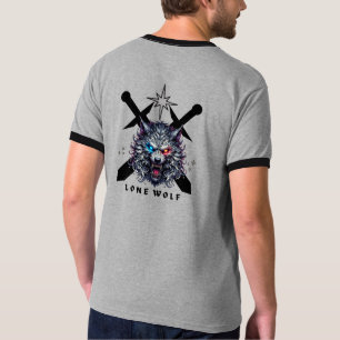 Lone Wolf Warrior T-Shirt – Wilder Alpha-Wolf mit