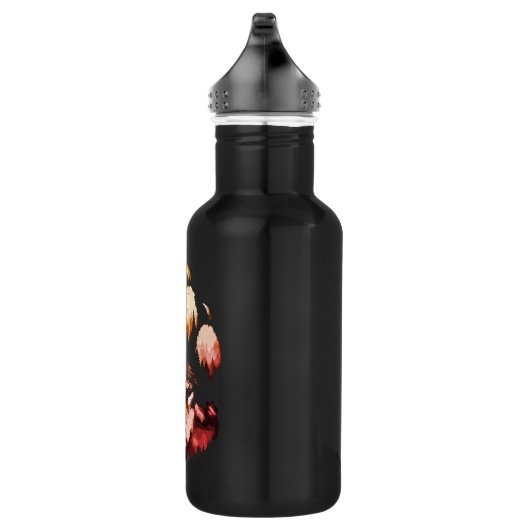 Lone Wolf. Wildes Soul Edelstahlflasche (Rechts)