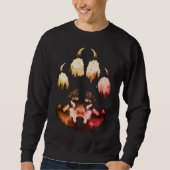 Lone Wolf. Wildes Soul Sweatshirt (Vorderseite)