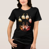 Lone Wolf. Wildes Soul Tri-Blend Shirt (Vorderseite)