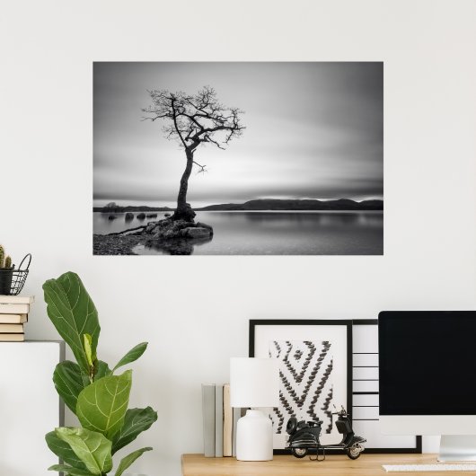 Lonely Bare Tree Poster (Heimbüro)