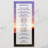 Lonely Beach bei Sunrise Norfolk VA Wedding Progra Programm (Rückseite)