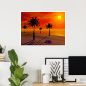 Lonely Beach Poster (Heimbüro)