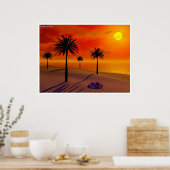 Lonely Beach Poster (Küche)