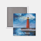 Lonely Beacon Magnet (Vorderseite/Rückseite)