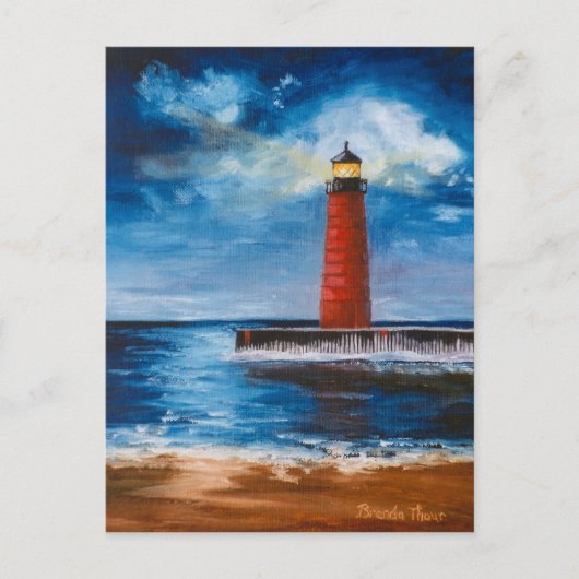 Lonely Beacon Postcard Postkarte (Vorderseite)