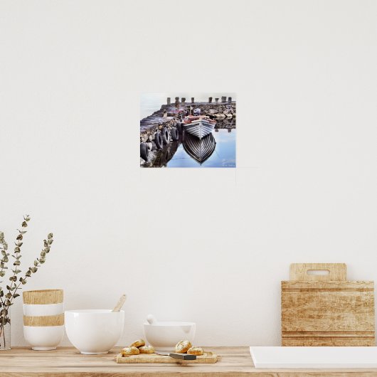 Lonely Boat Print oder Poster (Küche)