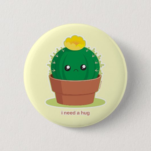 Lonely Cactus Button (Vorderseite)