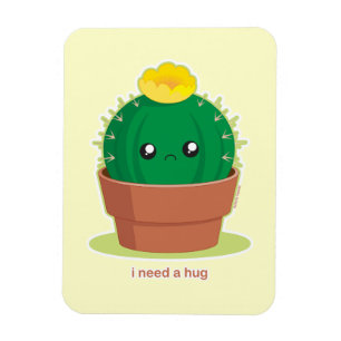 Lonely Cactus Magnet