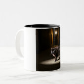 Lonely Cat Night Walk Tasse - Eine Touch des Myste (Vorderseite Links)