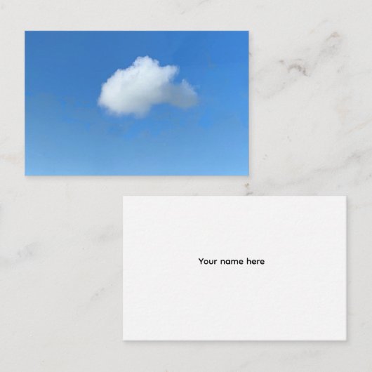 Lonely Cloud  Visitenkarte (Vorne/Hinten)